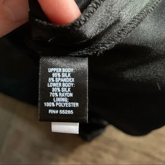 Express strapless silk dress- little black dress - Picture 6 of 7